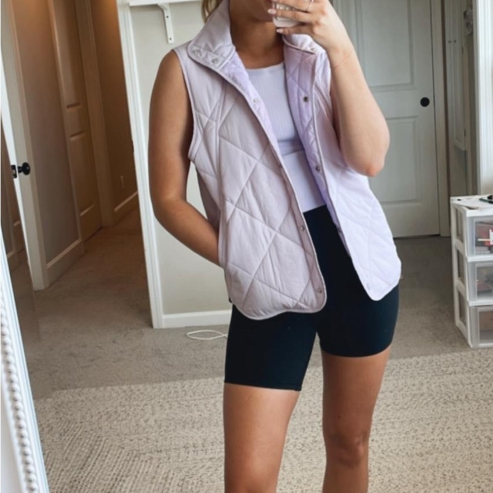 Women's Quilted Vest - Light Purple